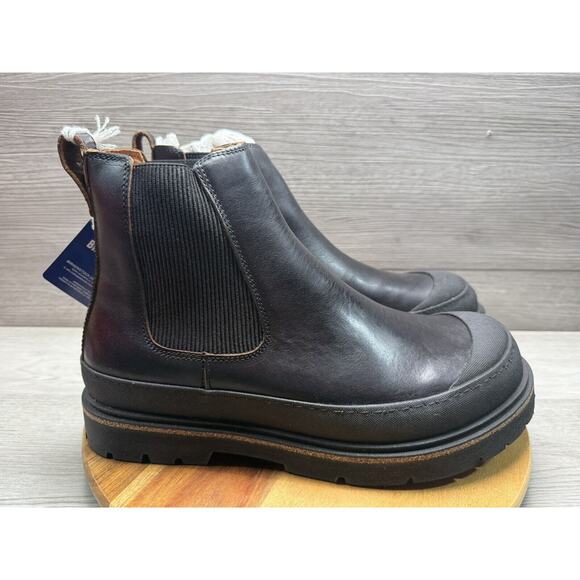 BIRKENSTOCK Prescott Slip On Boots Men Oiled Leather - Black Size 11